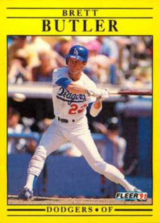 1991 Fleer Update #U91 Brett Butler NM-MT Los Angeles Dodgers 