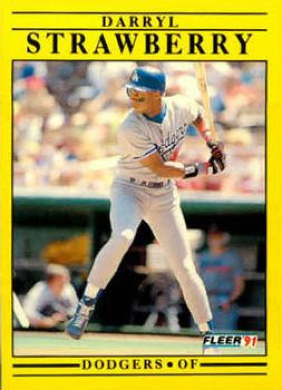 1991 Fleer Update #U96 Darryl Strawberry NM-MT Los Angeles Dodgers 