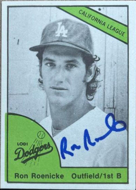 Ron Roenicke Autographed 1978 TCMA Lodi Dodgers #15