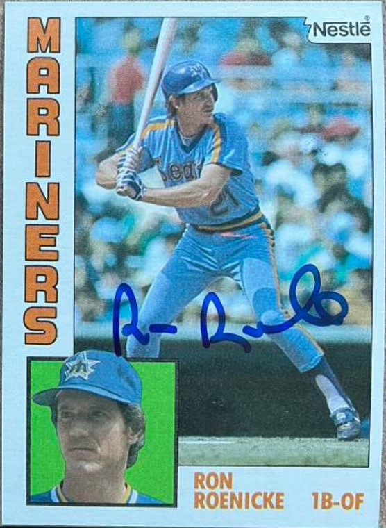 Ron Roenicke Autographed 1984 Topps Nestle #647