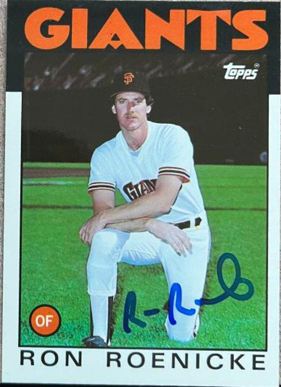 Ron Roenicke Autographed 1986 Topps Tiffany #63