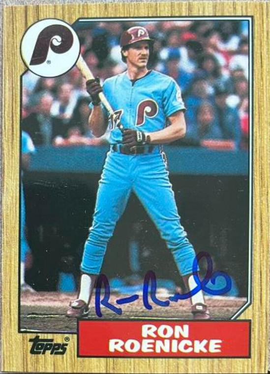 Ron Roenicke Autographed 1987 Topps Tiffany #329