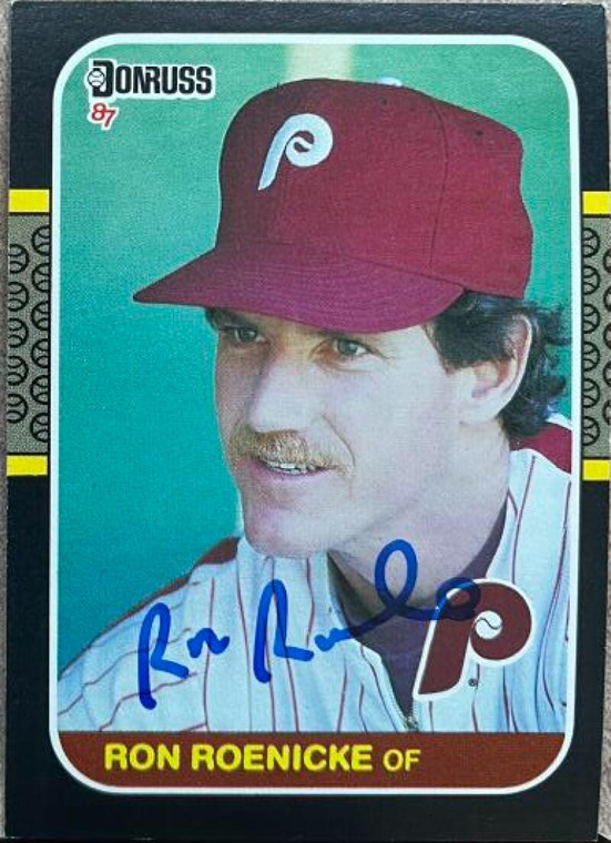 Ron Roenicke Autographed 1987 Donruss #412