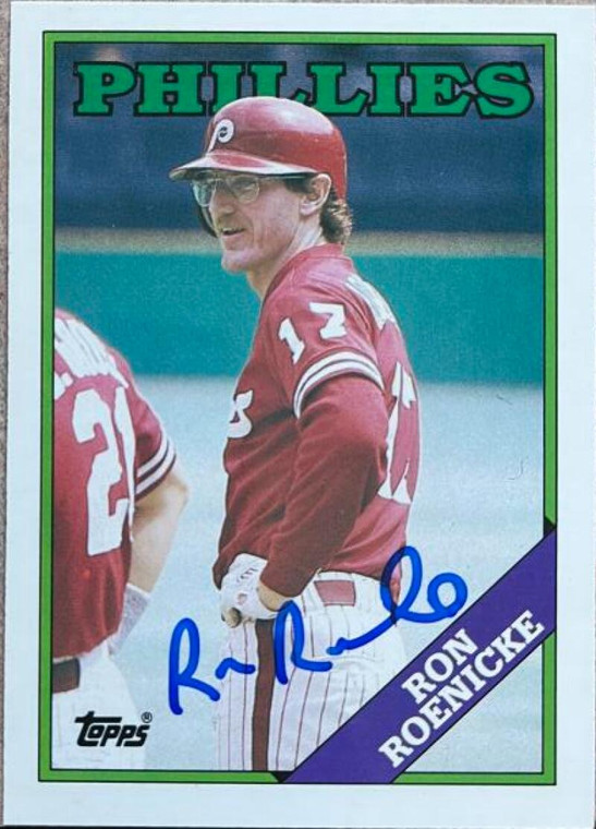 Ron Roenicke Autographed 1988 Topps Tiffany #783