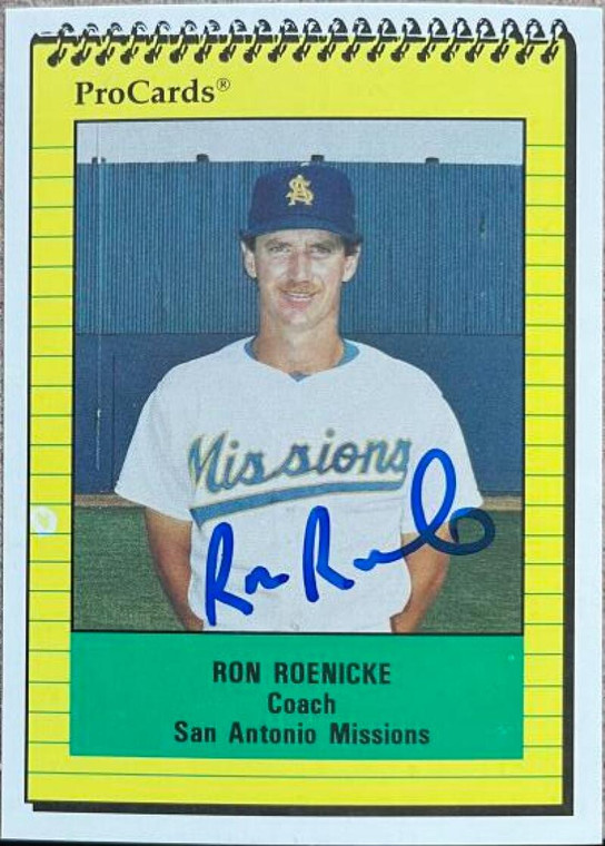 Ron Roenicke Autographed 1991 Pro Cards #2993