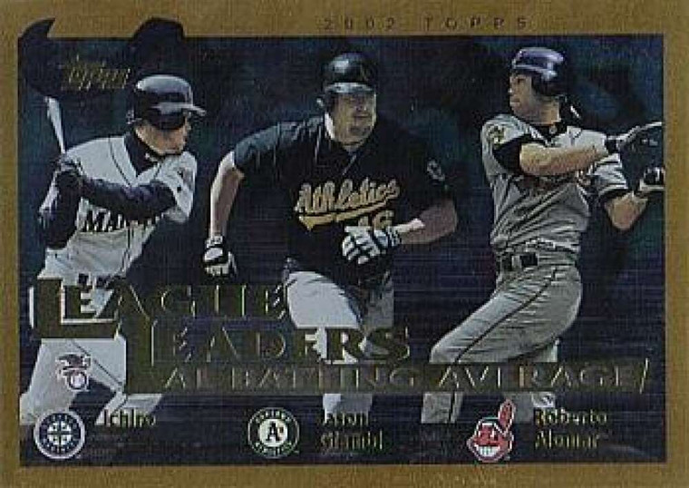 2002 Topps #337 Ichiro Suzuki/Jason Giambi/Roberto Alomar LL NM-MT Seattle Mariners/Oakland Athletics/Cleveland Indians 