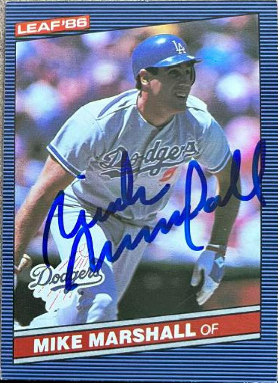 Mike Marshall Autographed 1986 Leaf #40