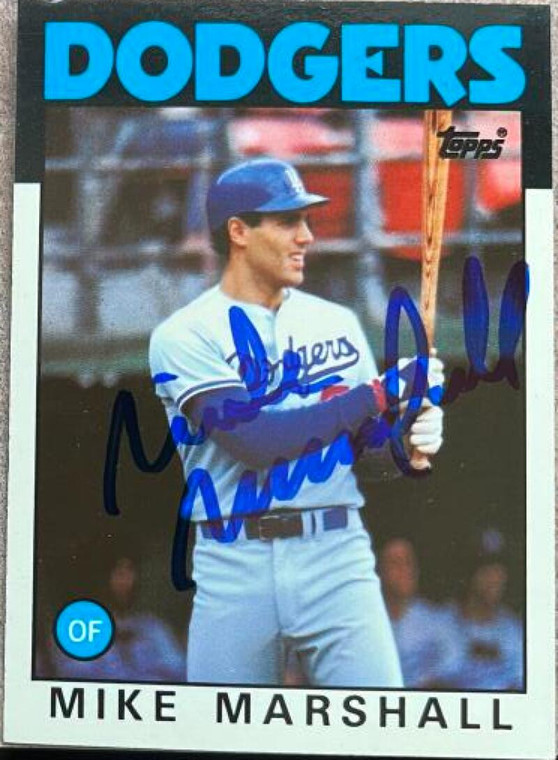 Mike Marshall Autographed 1986 Topps Tiffany #728