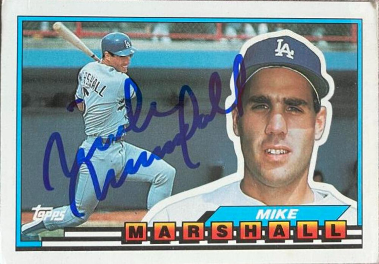 Mike Marshall Autographed 1989 Topps Big #48
