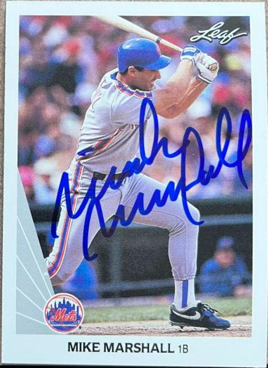 Mike Marshall Autographed 1990 Leaf #224