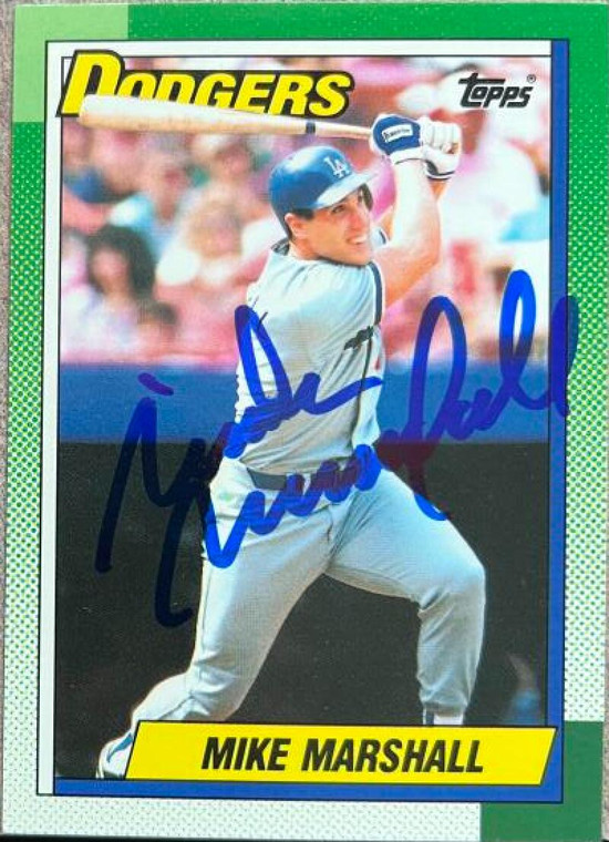 Mike Marshall Autographed 1990 Topps Tiffany #198