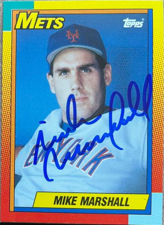 Mike Marshall Autographed 1990 Topps Traded #67T
