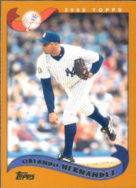 2002 Topps #445 Orlando Hernandez NM-MT New York Yankees 