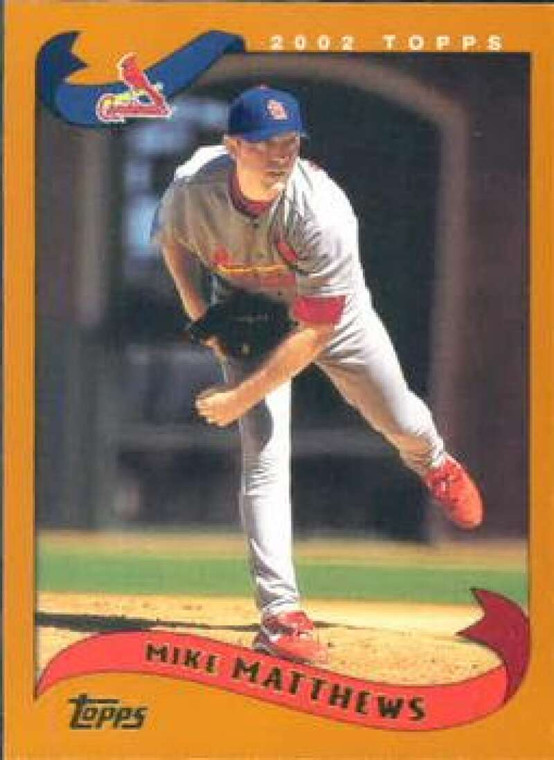2002 Topps #627 Mike Matthews NM-MT St. Louis Cardinals 