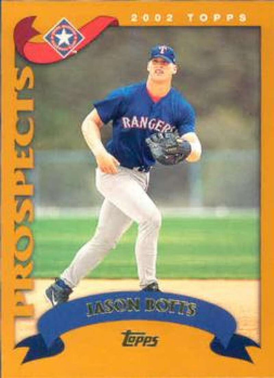 2002 Topps #682 Jason Botts PROS NM-MT RC Rookie Texas Rangers 