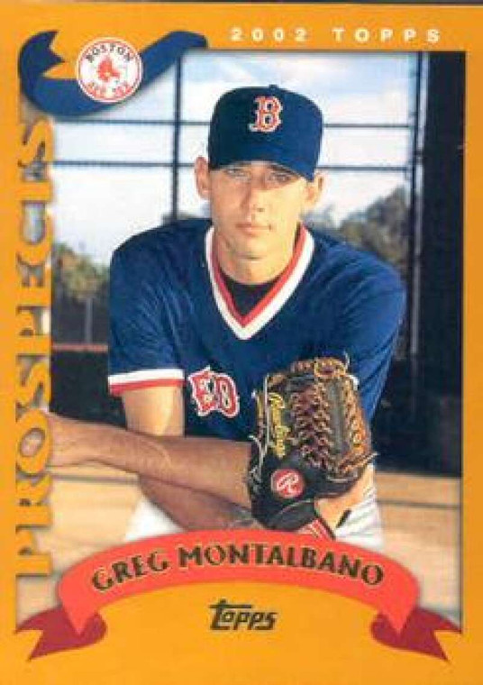 2002 Topps #690 Greg Montalbano PROS NM-MT RC Rookie Boston Red Sox 