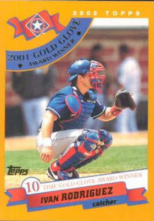 2002 Topps #697 Ivan Rodriguez GG NM-MT Texas Rangers 