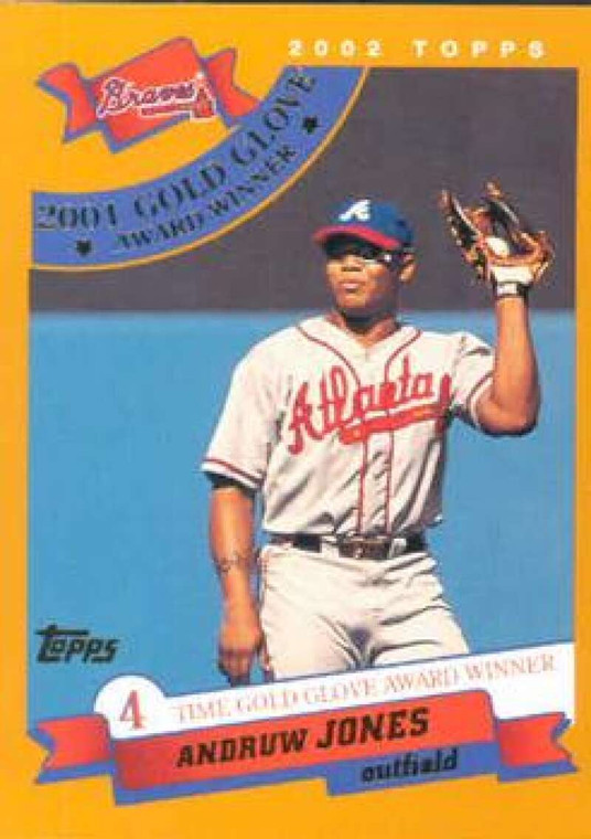 2002 Topps #711 Andruw Jones GG NM-MT Atlanta Braves 