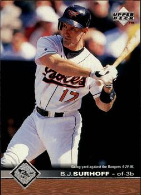 1997 Upper Deck #304 B.J. Surhoff NM-MT Baltimore Orioles 