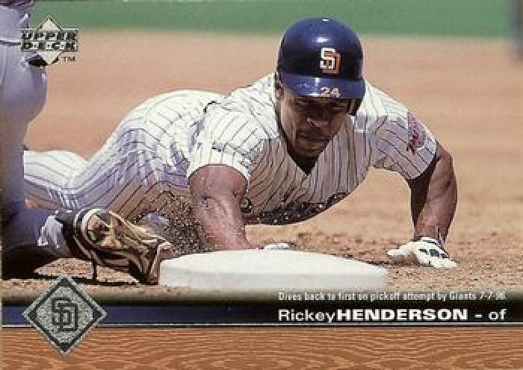 1997 Upper Deck #494 Rickey Henderson NM-MT San Diego Padres 