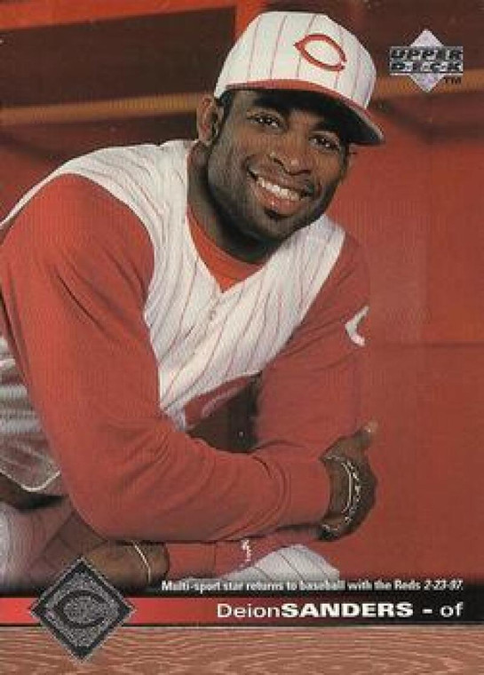 1997 Upper Deck #528 Deion Sanders TRADE NM-MT Cincinnati Reds 