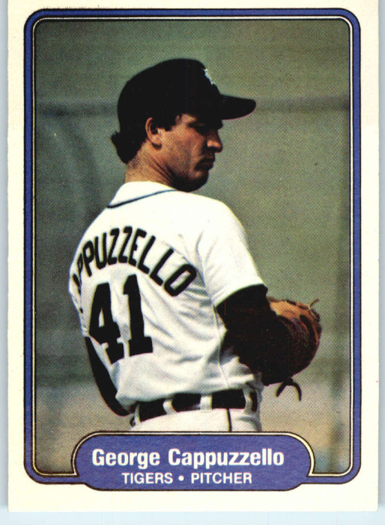 1982 Fleer #264 George Cappuzzello VG RC Rookie Detroit Tigers 