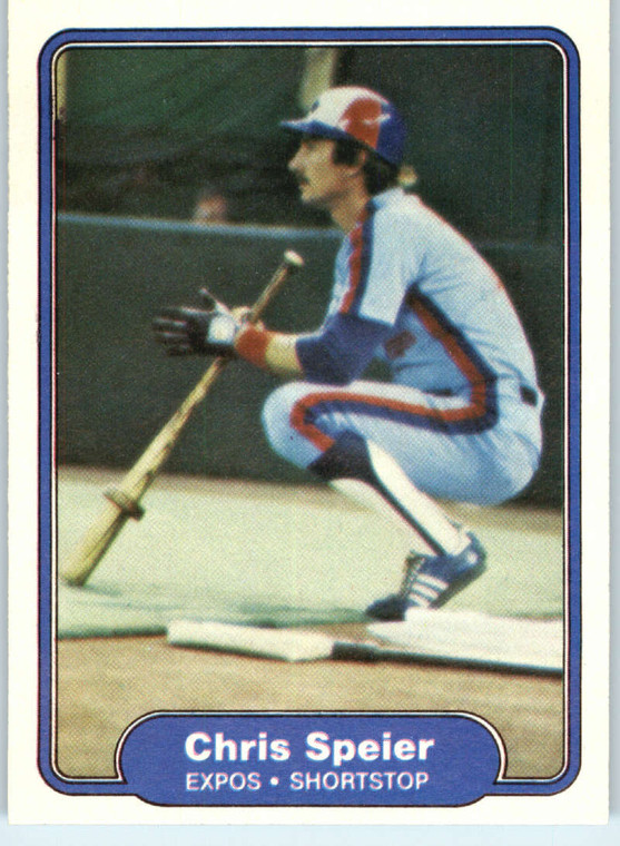 1982 Fleer #209 Chris Speier VG Montreal Expos 