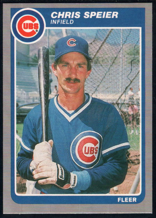 1985 Fleer Update #109 Chris Speier VG Chicago Cubs 