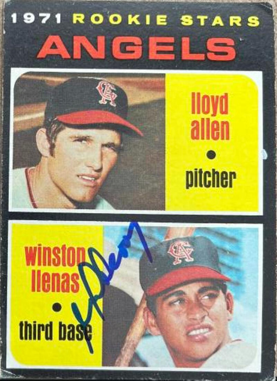 Winston Llenas Autographed 1971 Topps #152