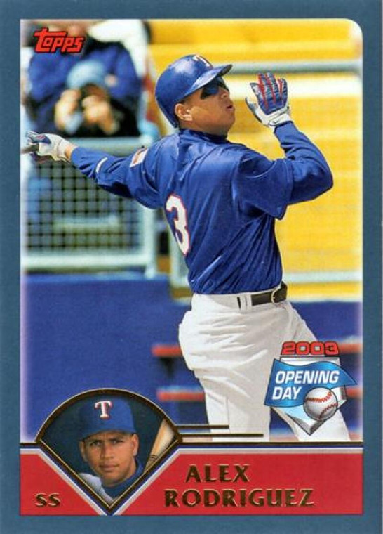 2003 Topps Opening Day #1 Alex Rodriguez NM/MT  Texas Rangers 