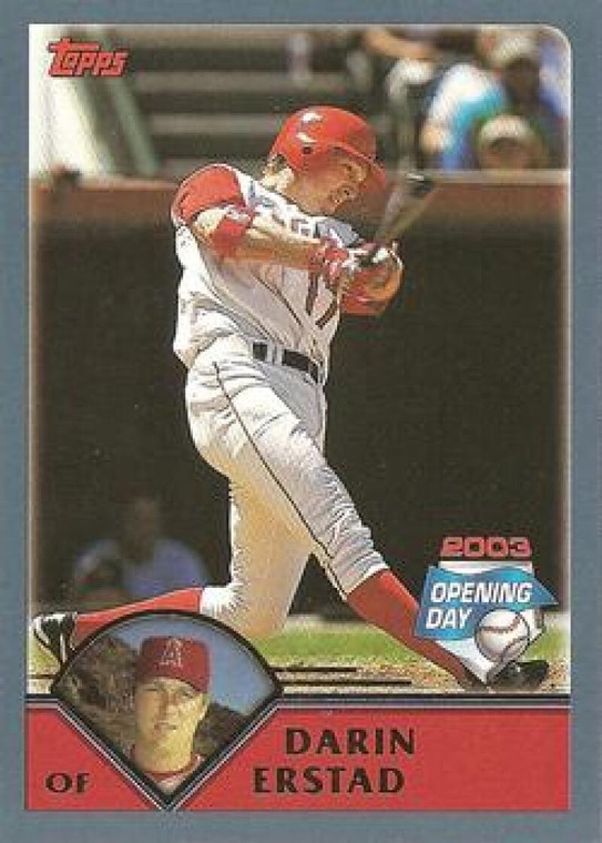 2003 Topps Opening Day #42 Darin Erstad NM/MT  Anaheim Angels 