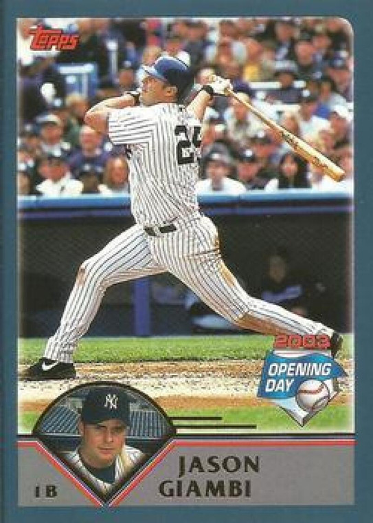 2003 Topps Opening Day #45 Jason Giambi NM/MT  New York Yankees 