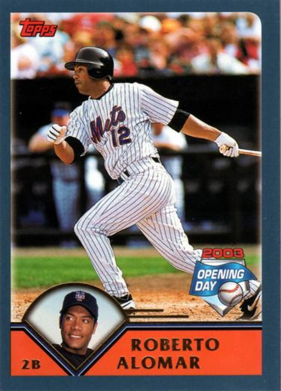 2003 Topps Opening Day #55 Roberto Alomar NM/MT  New York Mets 