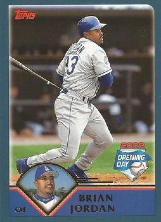 2003 Topps Opening Day #61 Brian Jordan NM/MT  Los Angeles Dodgers 