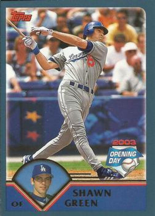 2003 Topps Opening Day #100 Shawn Green NM/MT  Los Angeles Dodgers 