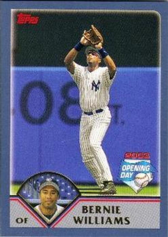 2003 Topps Opening Day #105 Bernie Williams NM/MT  New York Yankees 