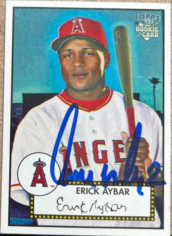 Erick Aybar Autographed 2006 Topps '52 Rookies #166