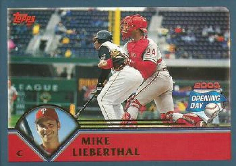 2003 Topps Opening Day #107 Mike Lieberthal NM/MT  Philadelphia Phillies 