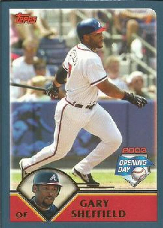 2003 Topps Opening Day #110 Gary Sheffield NM/MT  Atlanta Braves 