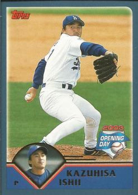 2003 Topps Opening Day #115 Kazuhisa Ishii NM/MT  Los Angeles Dodgers 