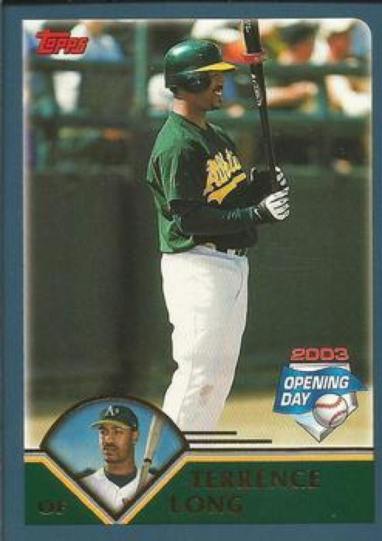 2003 Topps Opening Day #127 Terrence Long NM/MT  Oakland Athletics 