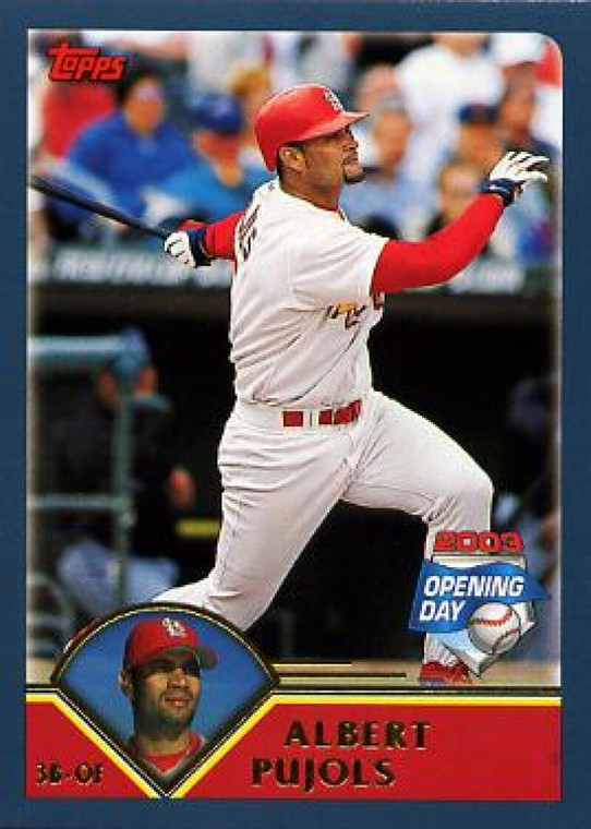 2003 Topps Opening Day #135 Albert Pujols NM/MT  St. Louis Cardinals 