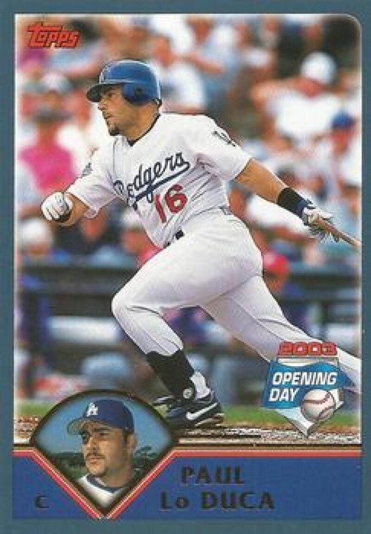 2003 Topps Opening Day #138 Paul Lo Duca NM/MT  Los Angeles Dodgers 