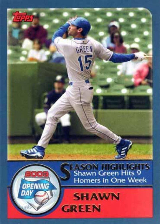 2003 Topps Opening Day #161 Shawn Green NM/MT  Los Angeles Dodgers 
