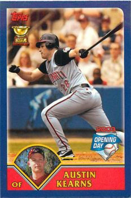 2003 Topps Opening Day Mini Stickers #NNO Austin Kearns NM/MT RC Rookie Cincinnati Reds 