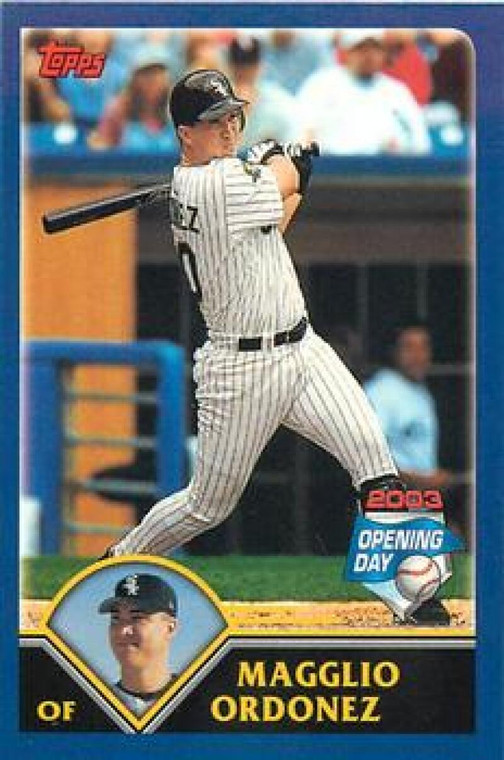 2003 Topps Opening Day Mini Stickers #NNO Magglio Ordonez NM/MT Chicago White Sox 