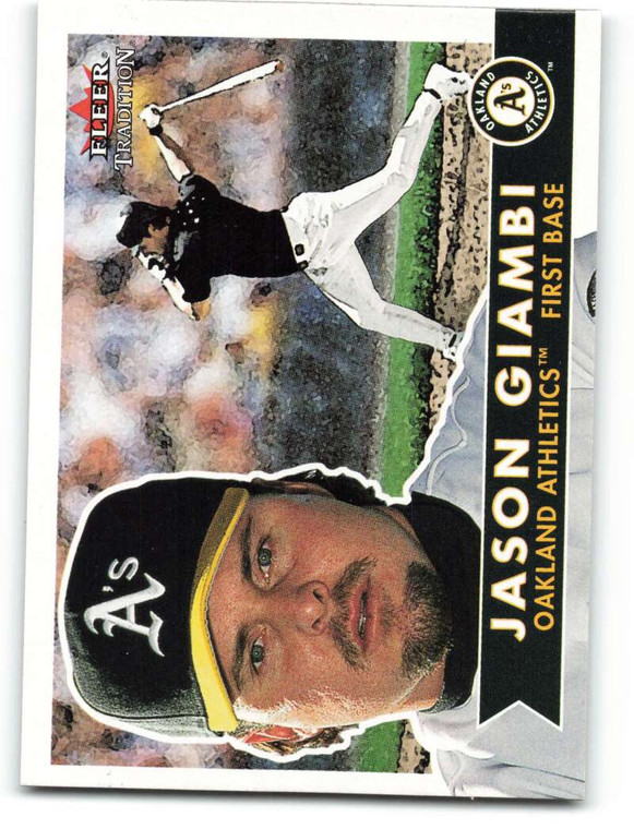 2001 Fleer Tradition #155 Jason Giambi NM/MT  Oakland Athletics 