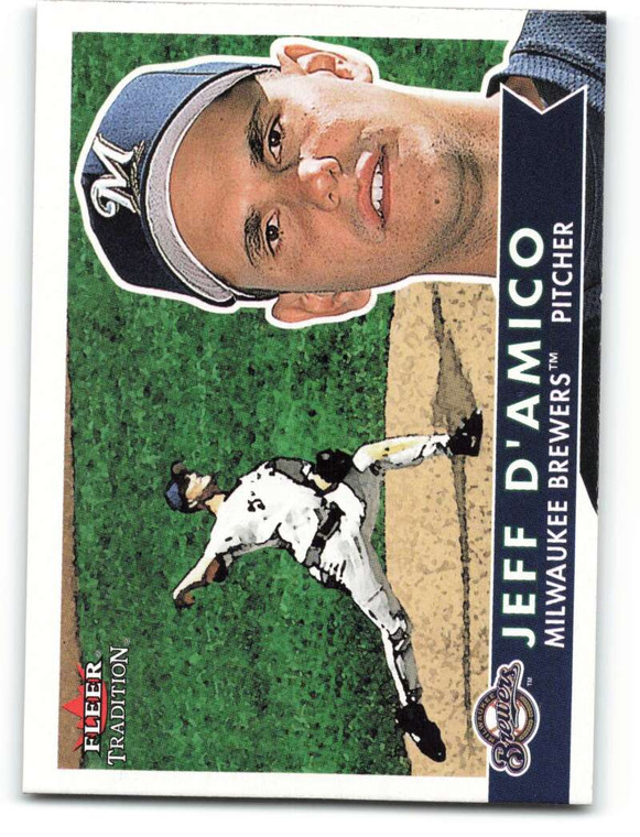 2001 Fleer Tradition #159 Jeff D'Amico NM/MT  Milwaukee Brewers 