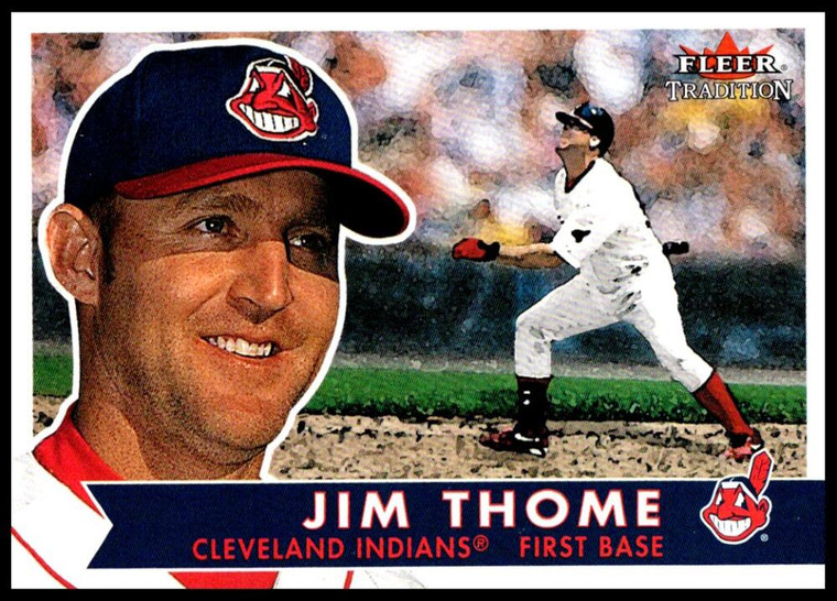 2001 Fleer Tradition #162 Jim Thome NM/MT  Cleveland Indians 