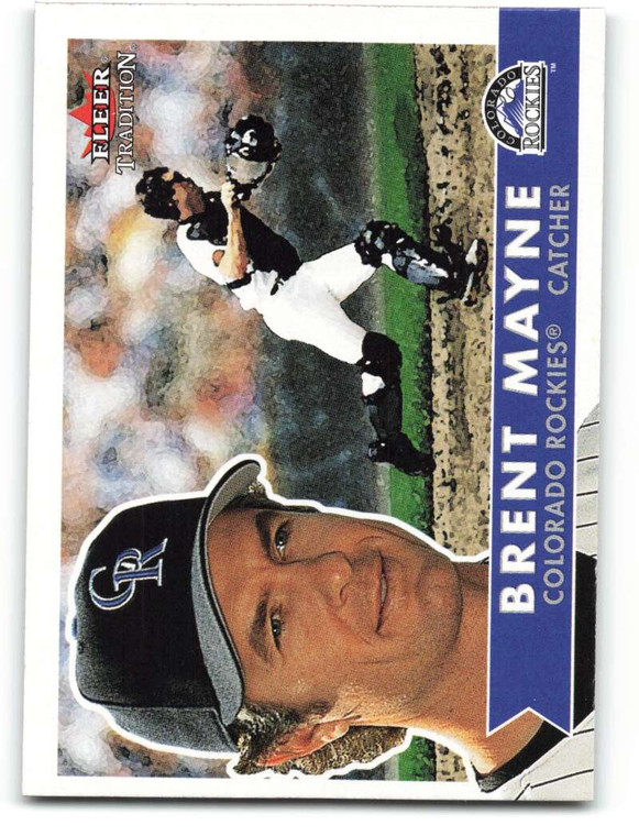 2001 Fleer Tradition #168 Brent Mayne NM/MT  Colorado Rockies 